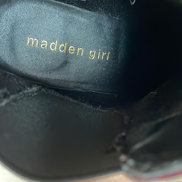 Steve Madden Oxblood Burgundy Anarchy Boots with 3.5”Heel Size 7M - Picture 4 of 11